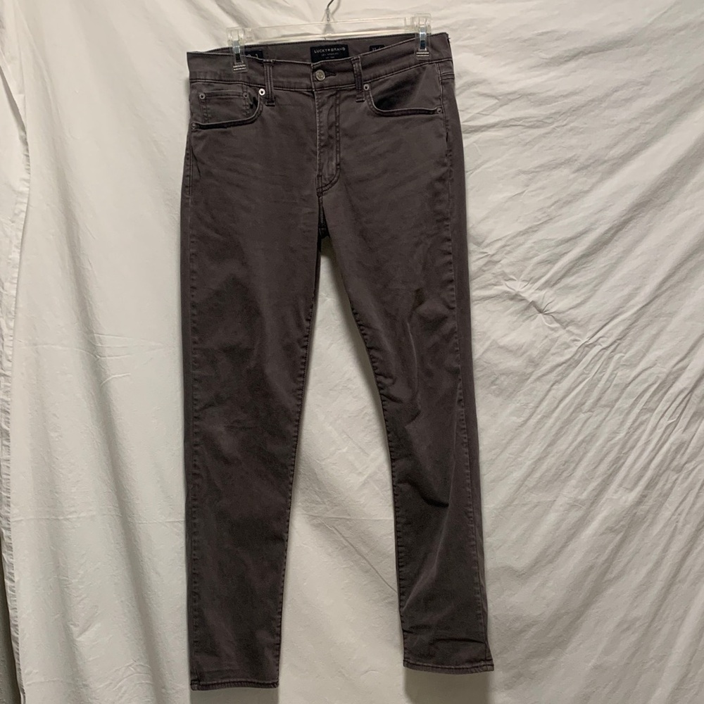 Lucky Brand Men’s Dark Gray Skinny Jeans 29W 32L